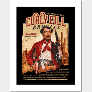 Curly Bill Brocius vintage style t-shirt Posters and Art